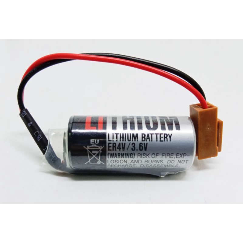 แบตเตอรี่ รุ่น ER4V 3.6V TOSHIBA แจ็คน้ำตาลยาว แท้ ออกบิลได้ | Shopee ...