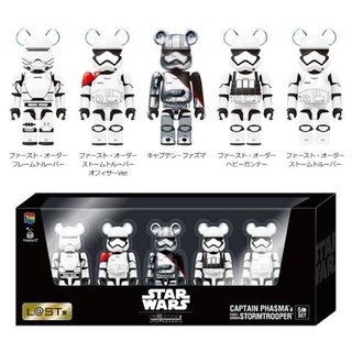 (ของแท้) Be@rbrick Happy Kuji x Star Wars 2017: Captain Plasma & Stormtrooper ชุด 5 ตัว (Bearbrick)