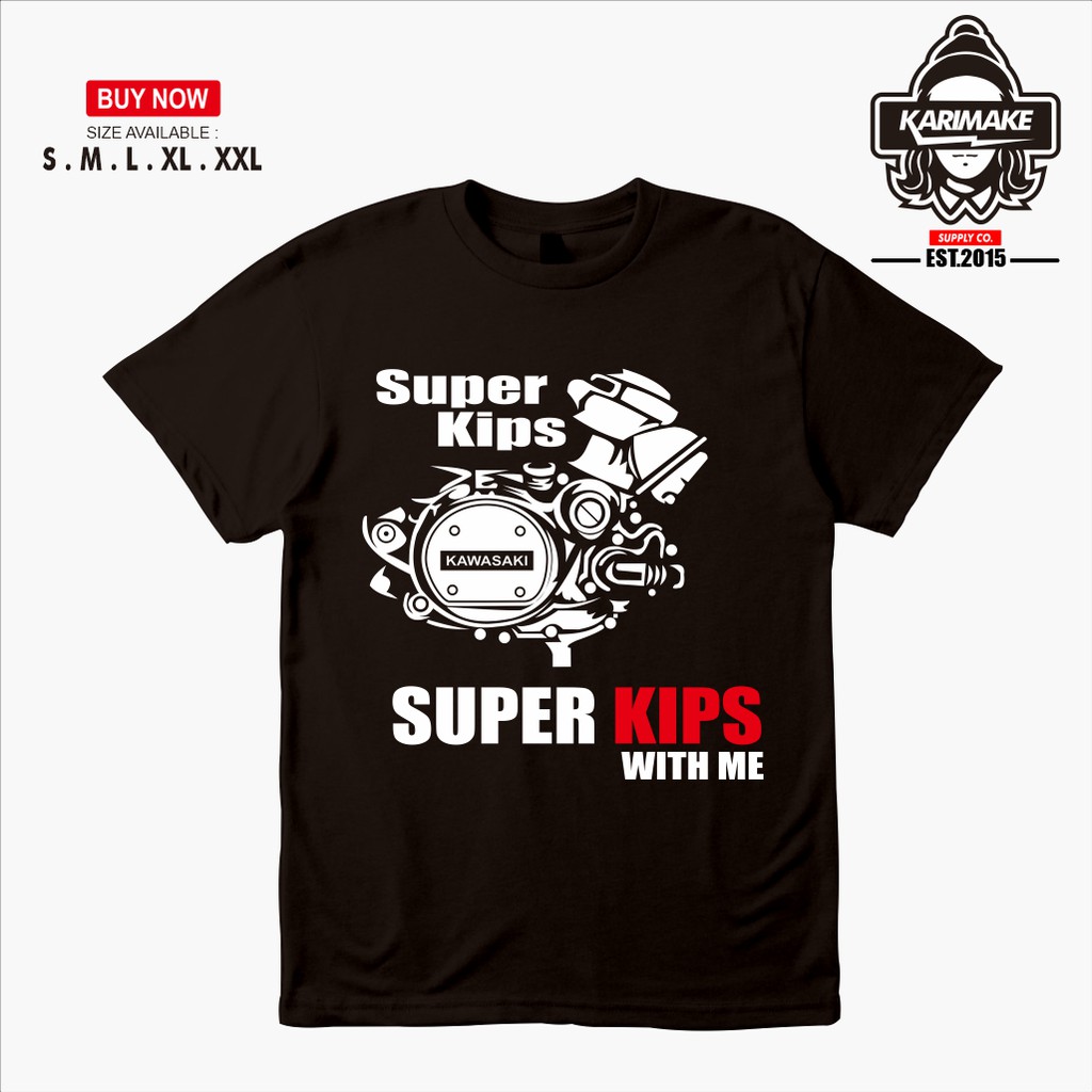 เสื้อยืด-ลาย-kawasaki-ninja-super-kips-racing-สําหรับยานยนต์
