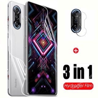 3in1 Hydrogel Film For Xiaomi Redmi K40 Gaming Screen Protector Camera Lens On K 40 Gaming  Protective Film Not Glass