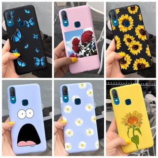 เคสโทรศัพท์ซิลิโคนลายดอกเดซี่สําหรับ Vivo Y11 2019 Vivo Y17 Y15 Y12 1906 1904