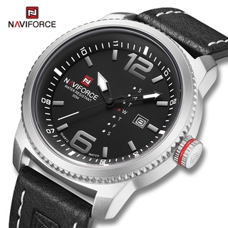 สินค้า Naviforce 9063 นาฬิกาข้อมือควอตซ์แฟชั่น กันน้ํา แสดงวันที่ แบรนด์หรู สไตล์ทหาร สําหรับผู้ชาย