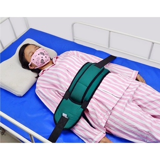 👍🏻 ขายดี Abloom สายรัดตัวผู้ป่วย กับเตียง สายรัดเตียง รุ่น 2 ชั้น Double Strap Medical Bed Strap for Patient (สีเขียว)