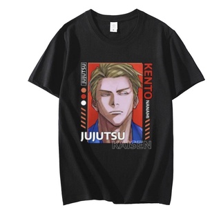 เสื้อยืดโอเวอร์ไซส์เสื้อยืดแขนสั้นลําลอง พิมพ์ลายอนิเมะ Jujutsu Kaisen แฟชั่นฤดูร้อน สไตล์ญี่ปุ่น สําหรับผู้ชายS-4XL