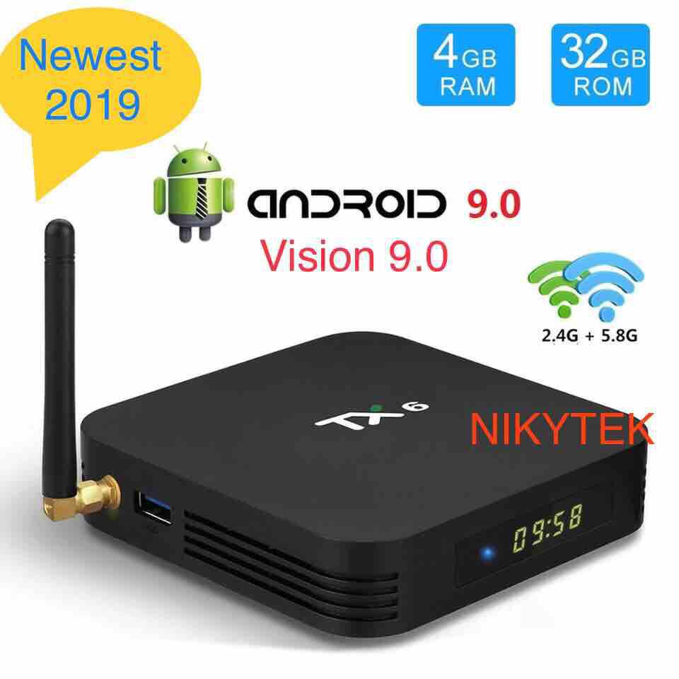 ภาพหน้าปกสินค้าTX6 4 GB 32 GB Android 9.0 TV Box Allwinner H6 Quad Core USD3.0 Dual Wifi BT4.2 4 K จากร้าน pcl.official บน Shopee