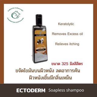 ECTODERM - เอ็คโตเดิร์ม แชมพูขจัดไขมันบนผิวหนัง ลดอาการคัน ลดกลิ่นเหม็นบนผิวหนังสำหรับสุนัข ขนาด 325 มิลลิลิตร