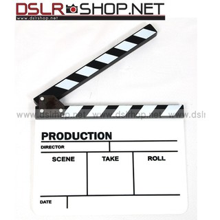 slate movie อุปกรณ์สำหรับการถ่ายหนัง สีขาว