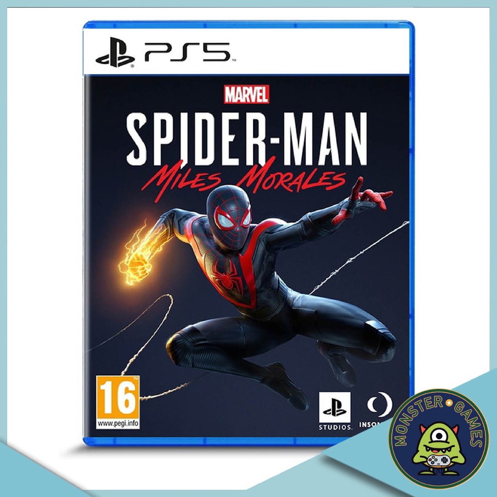 ราคาและรีวิวSpider-Man Miles Morales Ps5 Game แผ่นแท้มือ1   (Spiderman Miles Morales Ps5)(Spider man Morale Ps5)