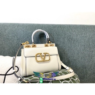 meidum Valentino Garavani Rockstud Alcove top-handle handbag authentic quality