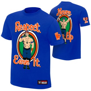 (Pre) Wwe John Cena Cenation Respect Earn It T-Shirtสามารถปรับแต่งได้