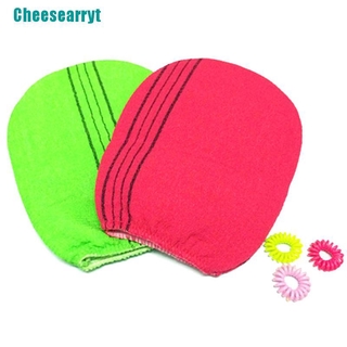 【Cheesearryt】ถุงมือผ้าขนหนูขัดผิว สไตล์เกาหลี อิตาลี สีเขียว 2 สี