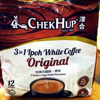 Ipoh white coffee ChekHup กาแฟสำเร็จรูป 3in1 (ห่อละ 12ซองx40g) original