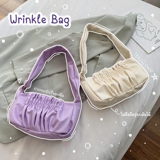 สินค้า Sale⚡ กระเป๋าถือ สะพายไหล่ กระเป๋าหนัง จับจีบน่ารัก ทรงนี้กำลังฮิตเลยจ้า🔥 กระเป๋าสะพาย ผู้หญิง Wrinkle Bag