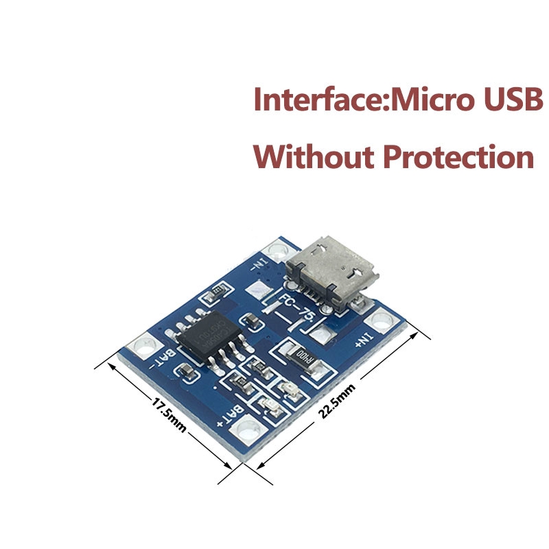 ภาพสินค้าบอร์ดโมดูลการชาร์จ Mini USB Micro USB Type-C 5V 1A 18650 TP4056 พร้อมฟังก์ชั่นคู่ 1A Li-ion จากร้าน meltsee.th บน Shopee ภาพที่ 5