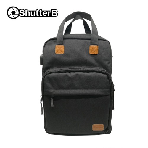 กระเป๋ากล้อง-shutter-b-f026b-bag-มีช่อง-usb-charging-port-ชาร์จแบตมือถือ-ช่องสำหรับใส่-ipad-pro-notebook-14-นิ้วได้