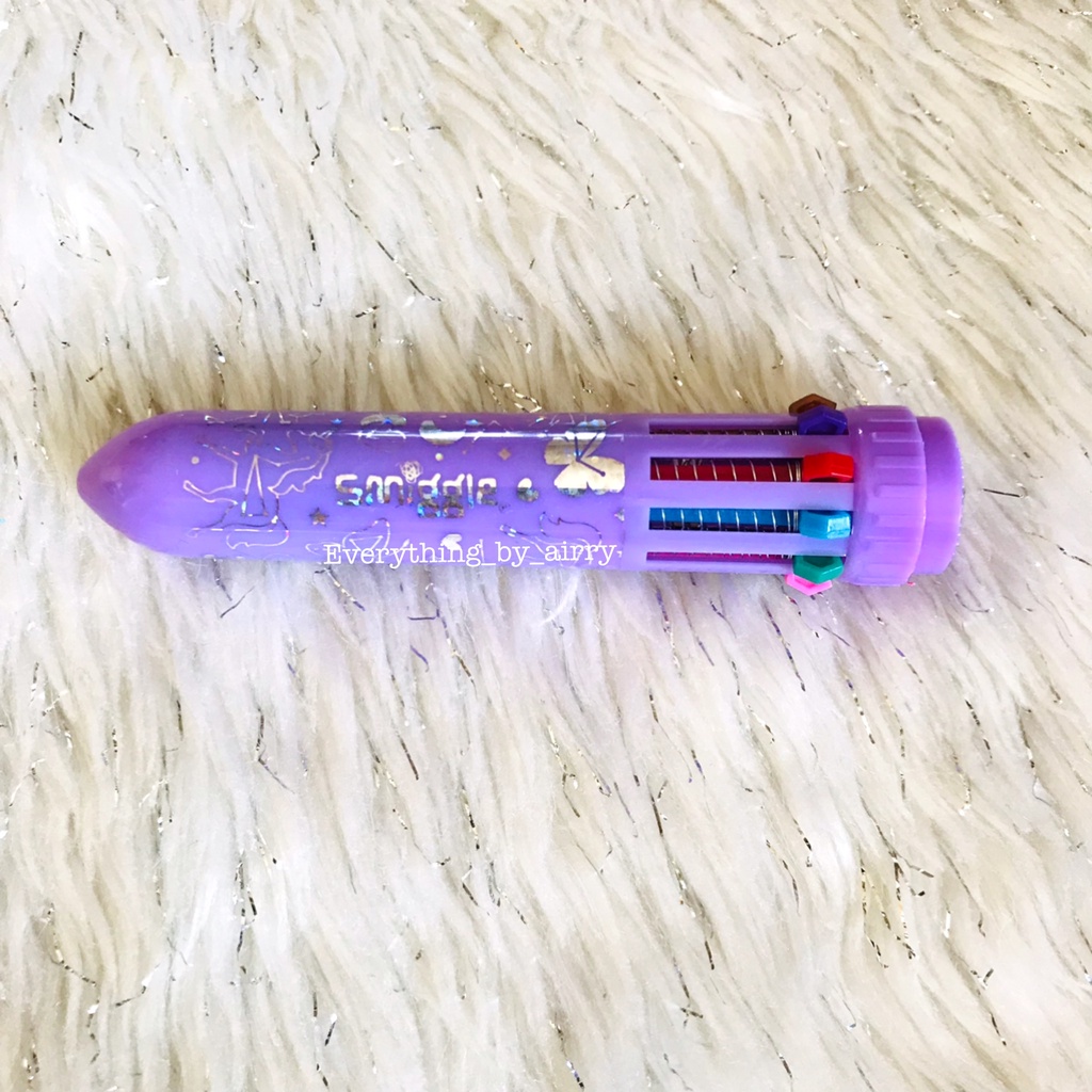 ปากกาจิ๋วสีรุ้ง-1-แท่ง-10-สี-smiggle-rainbow-pen-มีกลิ่นหอม