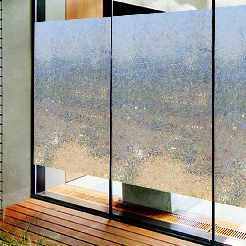 สติกเกอร์ฟิล์ม-3d-สีรุ้ง-สำหรับติดกระจกหน้าต่าง-กันแสงยูวี-มีกาวในตัว