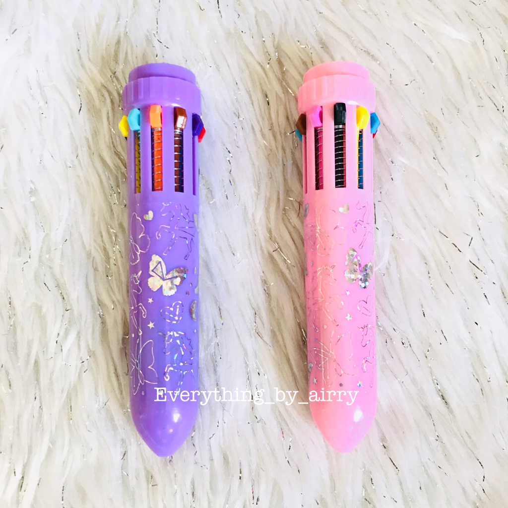 ปากกาจิ๋วสีรุ้ง-1-แท่ง-10-สี-smiggle-rainbow-pen-มีกลิ่นหอม