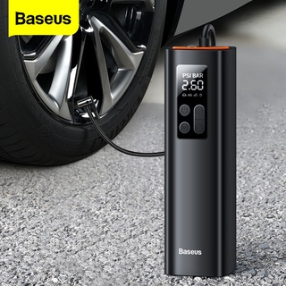 Baseus 12V 150PSI เครื่องปั๊มลมยางรถยนต์ ขนาดเล็ก แบบพกพา ปั๊มลมยางดิจิตอลอัจฉริยะ สําหรับปั๊มลมจักรยานอัตโนมัติ