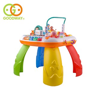 Goodway โต๊ะกิจกรรมรถไฟ Train activity table ของเล่นเด็กเสริมพัฒนาการ มีเสียงเพลงภาษาอังกฤษ เปียโน