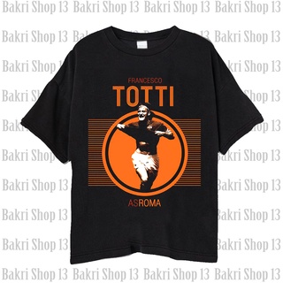 เสื้อยืด พิมพ์ลายฟุตบอล Totti Striker สไตล์อิตาลี แฟชั่นโรมัน สําหรับผู้ชาย และผู้หญิงS-5XL