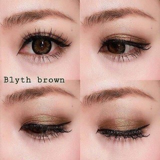 Blyth Brown (1)(2) Pretty Doll บิ๊กอาย สีน้ำตาล ตากลมโต Contact Lens คอนแทคเลนส์ สายตาสั้น ค่าสายตา แฟชั่น โทนแบ๊ว ตาโต