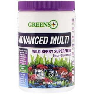 ✅PreOrder💫🇺🇸Greens Plus, Advanced Multi, Wild Berry Superfood, 9.4 oz (267 g)