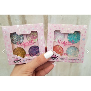 CDE050 CDE 4-color Sequin Eyeshadow Cream เจลกากเพชรทาตา กลิตเตอร์วิ้งๆวับๆ ดาว 4 สี (มี2เฉดสีให้เลือกค่ะ)