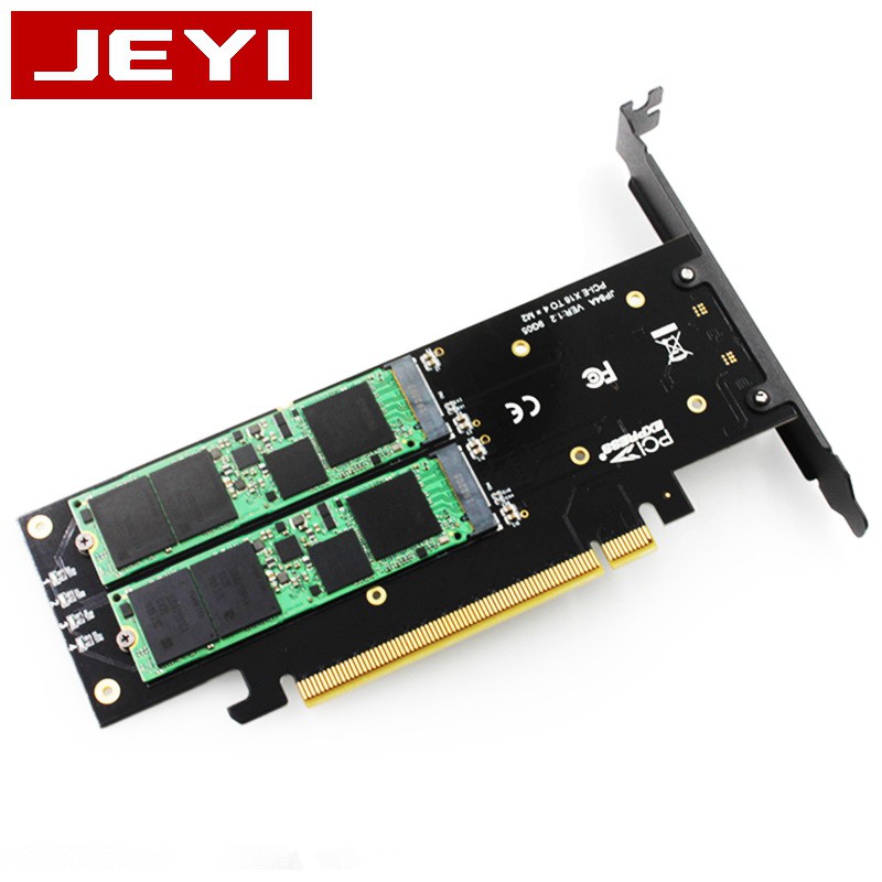 ภาพหน้าปกสินค้า(4xNVME RAID CARD)JEYI iHyper-Pro M.2 X16 TO 4X NVME PCIE3.0 GEN3 X16 TO 4XNVME RAID CARD PCI-E VROC CARD RAID M.2X16 M2