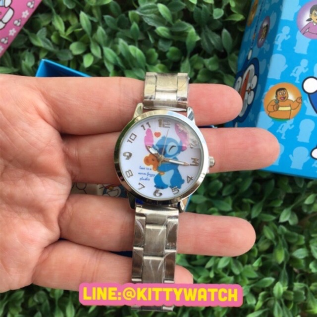 นาฬิกาสติชสายแสตนเลส-stich-watch