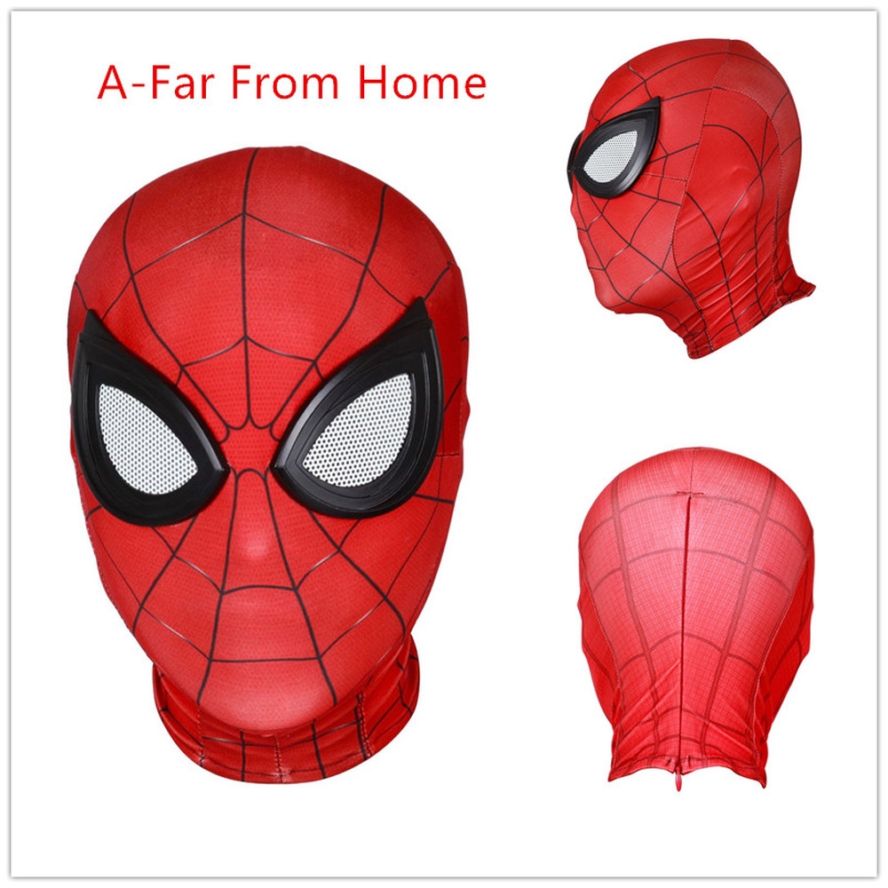 คุณภาพสูง-หน้ากากคอสเพลย์-spider-man-3d-แต่งซิป-สําหรับเด็ก-และผู้ใหญ่