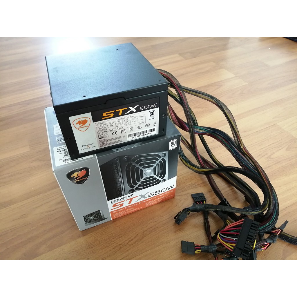 COUGAR 650W STX650 (80+ WHITE) POWER SUPPLY | Shopee Thailand