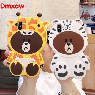 soft Phone case for iPhone 12 Pro Max 12 Mini 11 Pro XS Max XR X 8 7 6 6s Plus 5 5s SE 2020 3D cute Bear Silicone Casing Full cover case