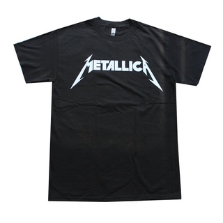 [S-5XL] เสื้อยืด แขนสั้น พิมพ์ลาย Metallica สีดํา สําหรับผู้ชาย 486968