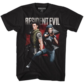 【Size 2T-6XL】เสื้อยืดผ้าฝ้ายพิมพ์ลาย Resident Evil Horror Science Fiction Video Game สําหรับผู้ชาย