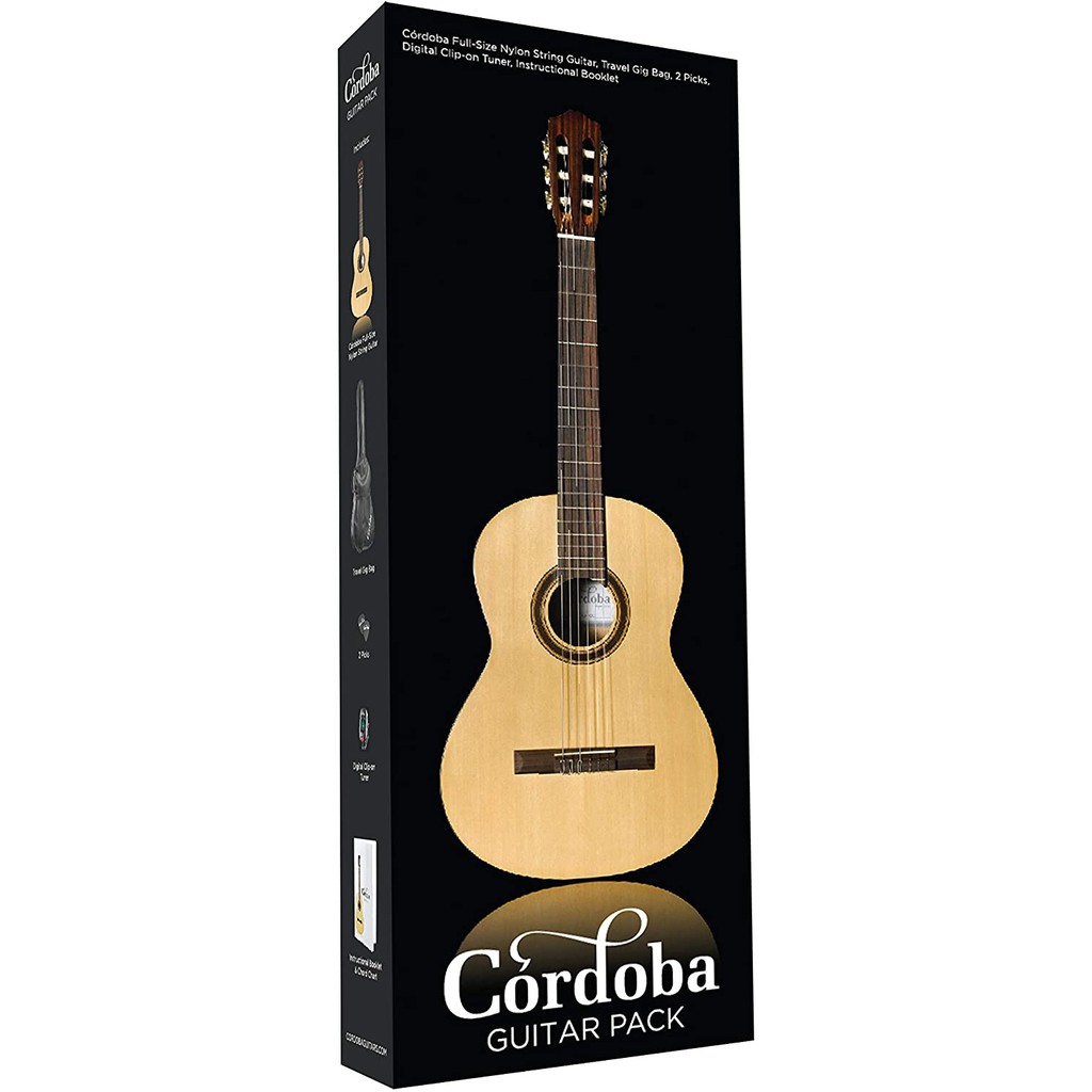 cordoba-cp100-guitar-pack-เซ็ตแพ็คกีตาร์คลาสสิครุ่นเริ่มต้น-พร้อมอุปกรณ์เสริมแบบครบชุด