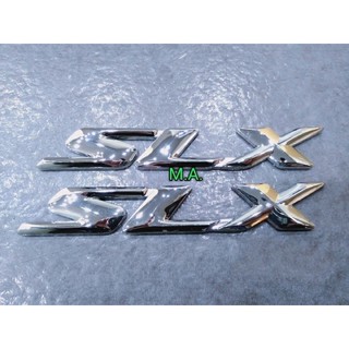 โลโก้ SLX  ติดข้างประตู ISUZU ราคาต่อคู่ สีโครเมียม