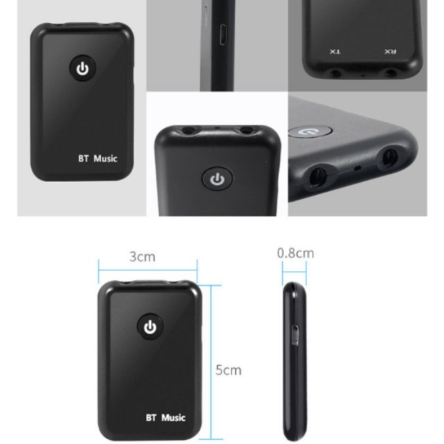 ภาพสินค้าอุปกรณ์รับ-ส่งสัญญาณเสียงบูลทูธ 2in 1 YPF-03 Bluetooth 4.2 Transmitter Receiver Wireless Audio Adapter Support 3.5mm จากร้าน skisszaa บน Shopee ภาพที่ 8