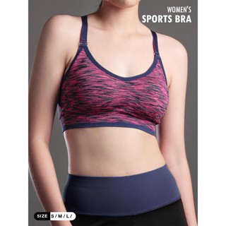 Sport Bra สีชมพูเข้ม ชุดชั้นใน ชุดชั้นในแบบสปอร์ต สปอร์ตบรา