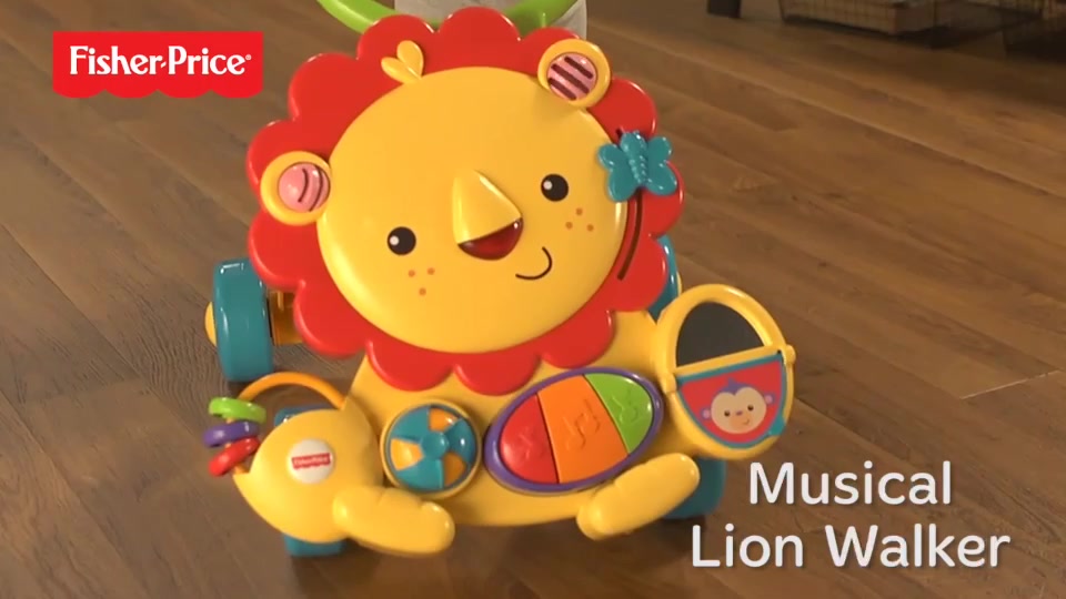 พร้อมส่ง-รถผลักเดินเสริมพัฒนาการสำหรับเด็ก-fisher-price-musical-lion-walker