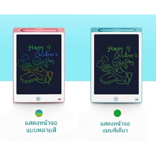 กระดานเขียนลบได้ กระดานวาดรูป กระดานLCD Writing Tablet ขนาด 8.5 ,10,12 นิ้ว จอสีเดียว/หลายสี