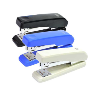 Deli 0326 Half Strip Stapler เครื่องเย็บกระดาษ 25 แผ่นแบบมีขาถอนลวด คละสี 1ชิ้น ใช้ลวดเย็บขนาด 24/6,26/6 ที่เย็บกระดาษ