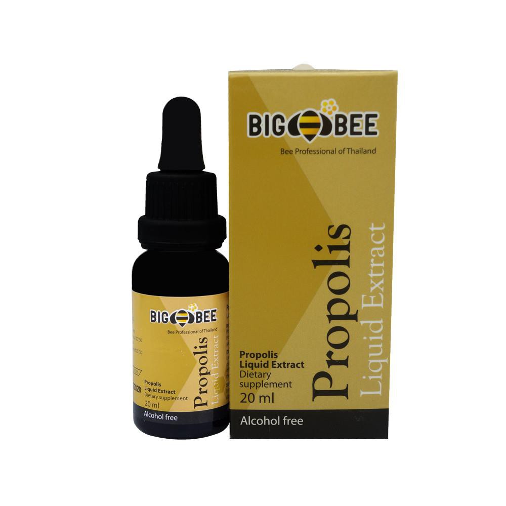 ภาพสินค้าBigBee พรอพโพลิส สูตรไม่มีแอลกอออล์ Propolis Liquid Extract Alcohol Free (20ml) จากร้าน organicpavilion บน Shopee ภาพที่ 4