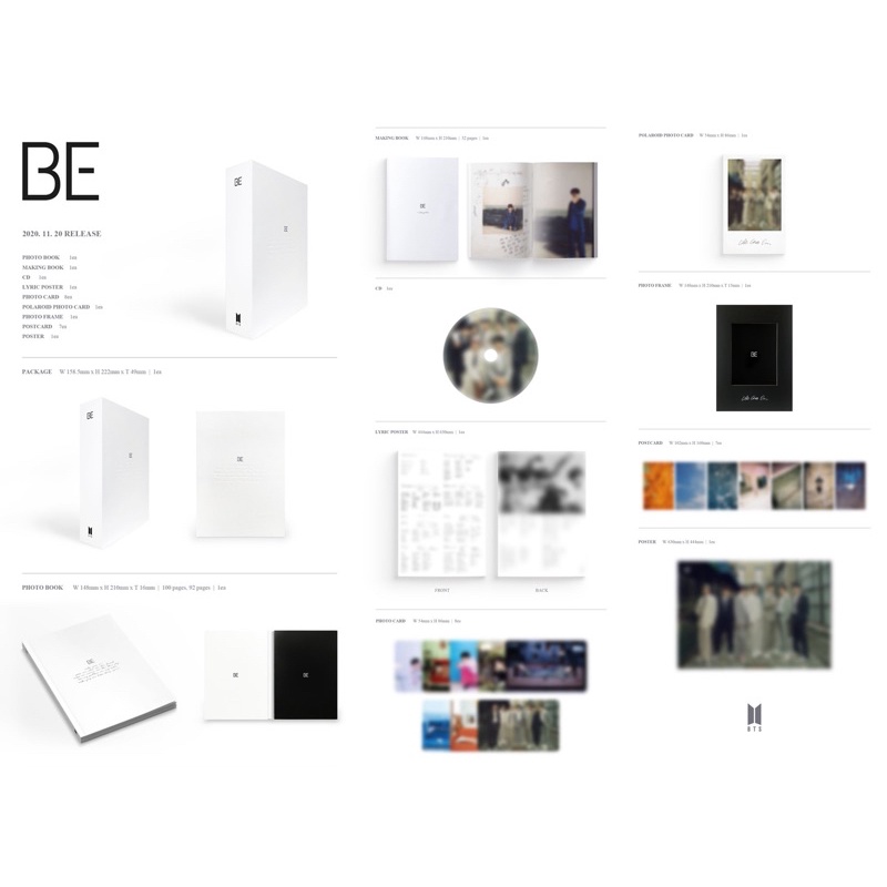 bts-be-deluxe-edition-แยกขาย-การ์ด-cd-poster