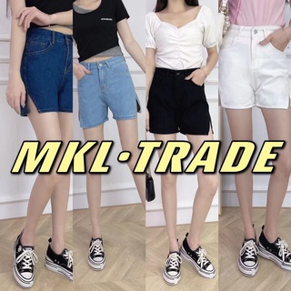ภาพหน้าปกสินค้า🍃👖 MKL 👖🍃 กางเกงยีนส์ผู้หญิง กางเกงสามส่วนผู้หญิง สไตล์เกาหลีผ่าด้านข้าง 🚚🚚 #2042 ที่เกี่ยวข้อง