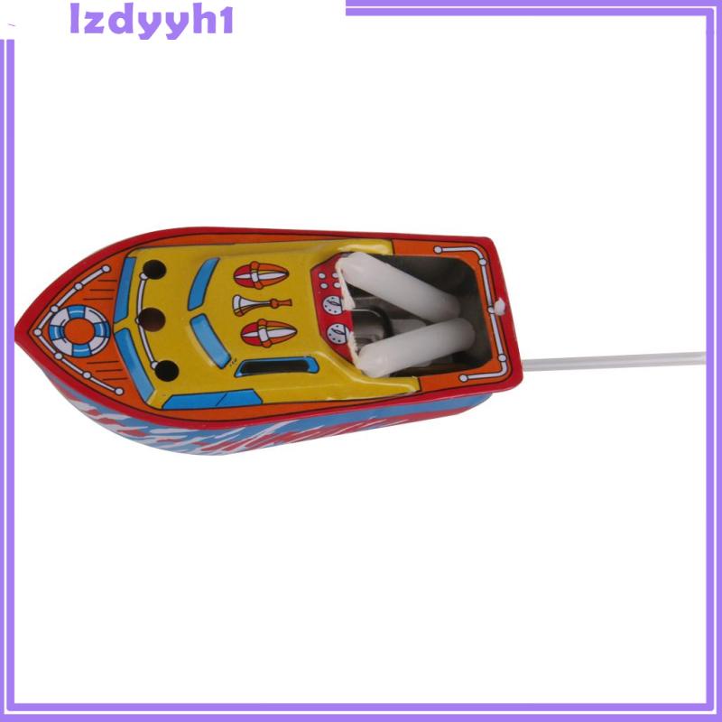 Boat vintage toy steam candle powered floating put put boat colorful