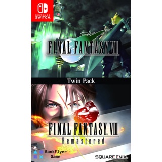 (( HIT )) แผ่นเกมส์ Nintendo Switch : Final Fantasy 7 & Final Fantasy 8 Remastered Twin Pack