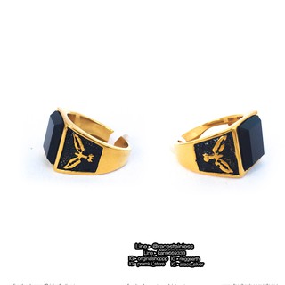 แหวน ทองนิลดำ อินทรี ลายอินทรี Eagle สแตนเลสแท้ stainless 316l แหวนผู้ชาย แหวนแฟชั่น แหวนเท่ๆ แหวนสแตนเลส แหวน ring แหวน