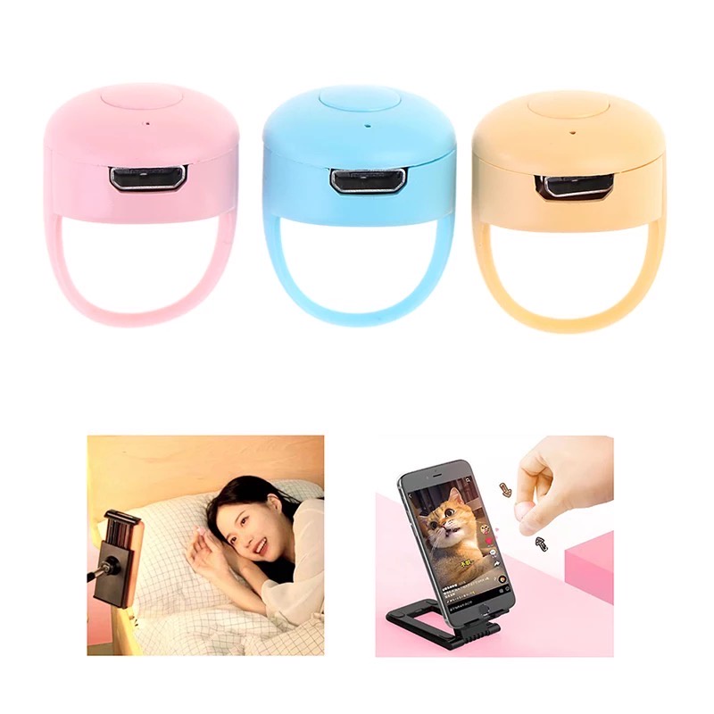 บลูทูธ Bluetooth แหวนเลื่อนวิดีโอ รีโมทบลูทูธ Bluetooth remote control ...