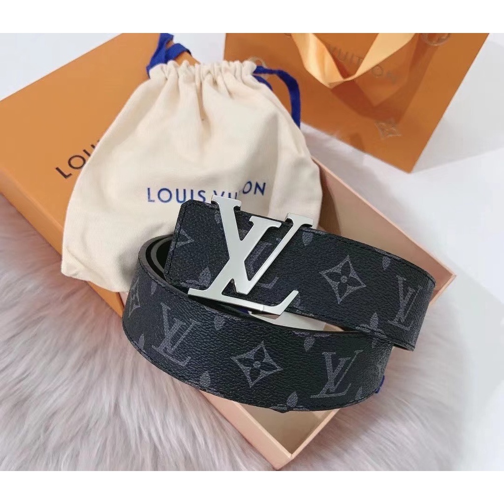 ของแท้-100-หลุยส์วิตตอง-louis-vuitton-lv-initiales-belt-เข็มขัดผู้ชาย